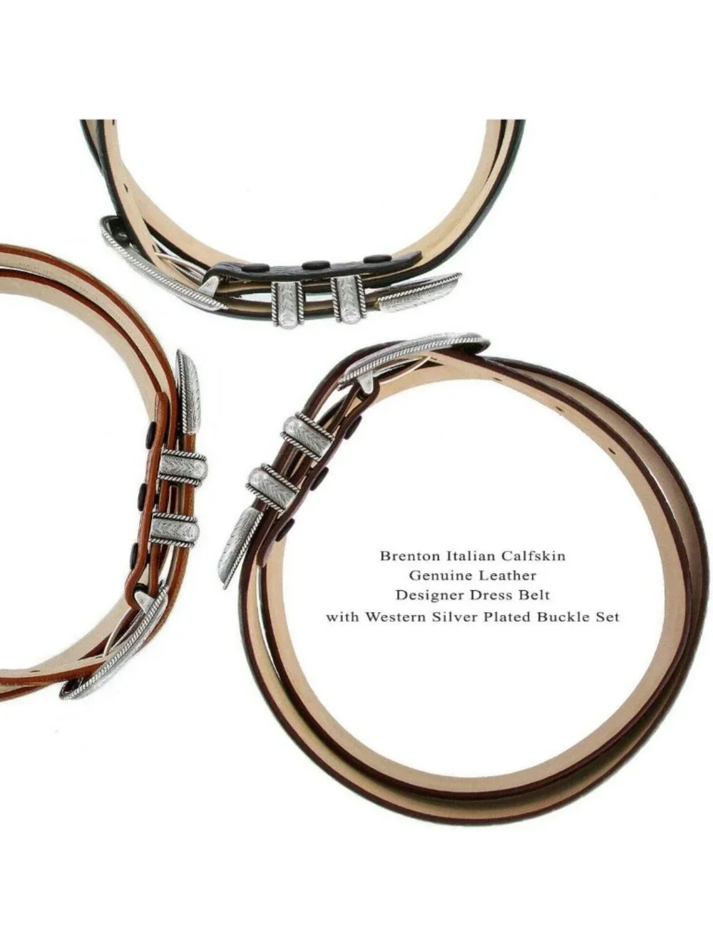 Genuine Full-Grain Cowhide Leather Dress Belt 1-1/8